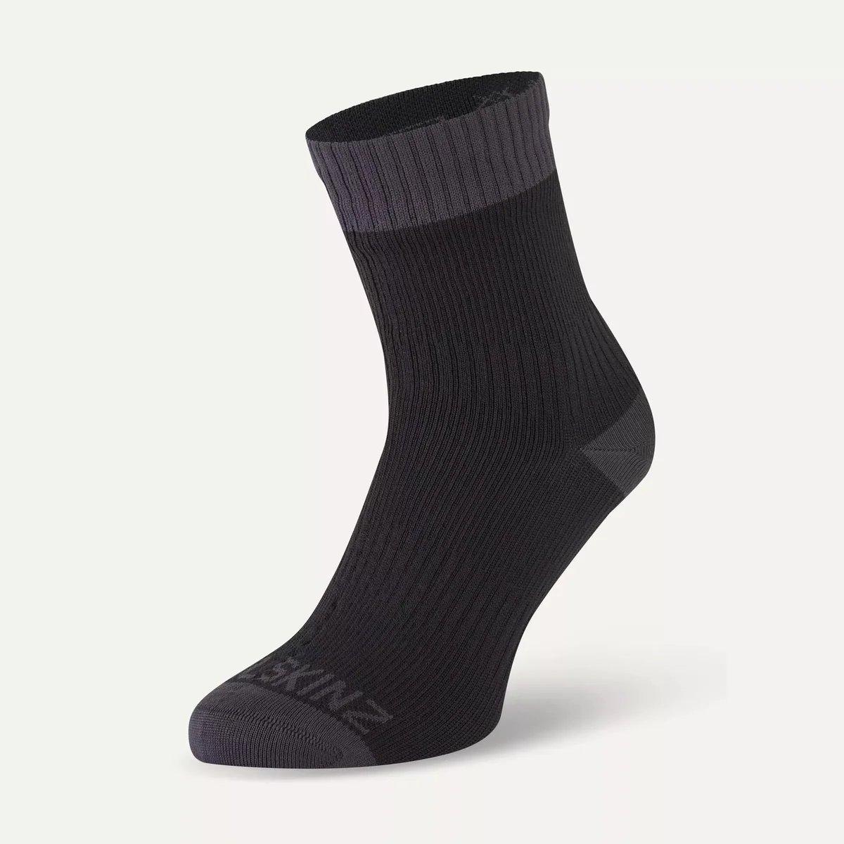 Sealskinz Unisex Wretham Sock - Black/Grey