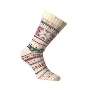 Unisex Winter Alpaca Star Socks - Multi