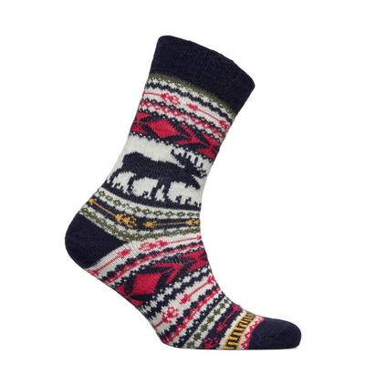 Alpaca Socks & Co Unisex Winter Alpaca Moose Socks - Multi