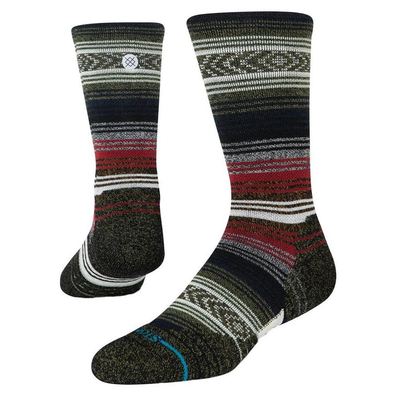 Unisex Mid Wool Crew - Black / Red