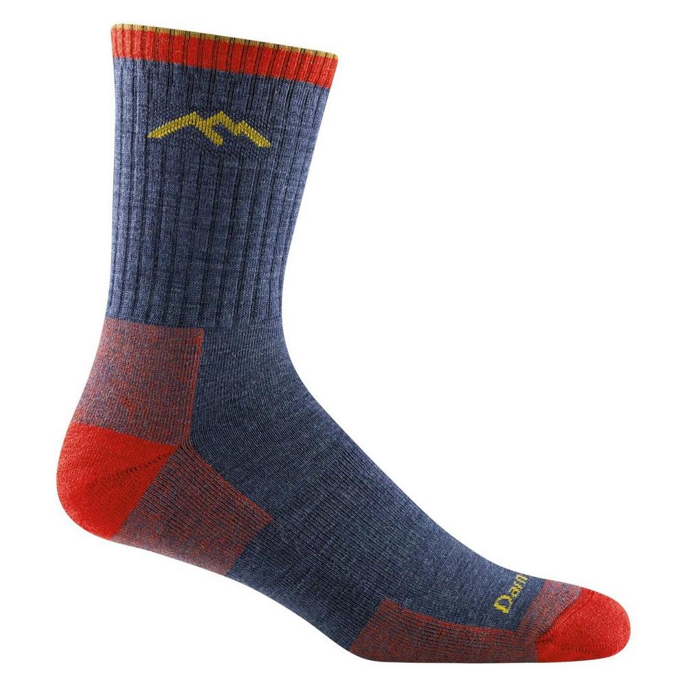 Darn Tough Men's Hiker Micro Crew Midweight Hiking Sock - Denim