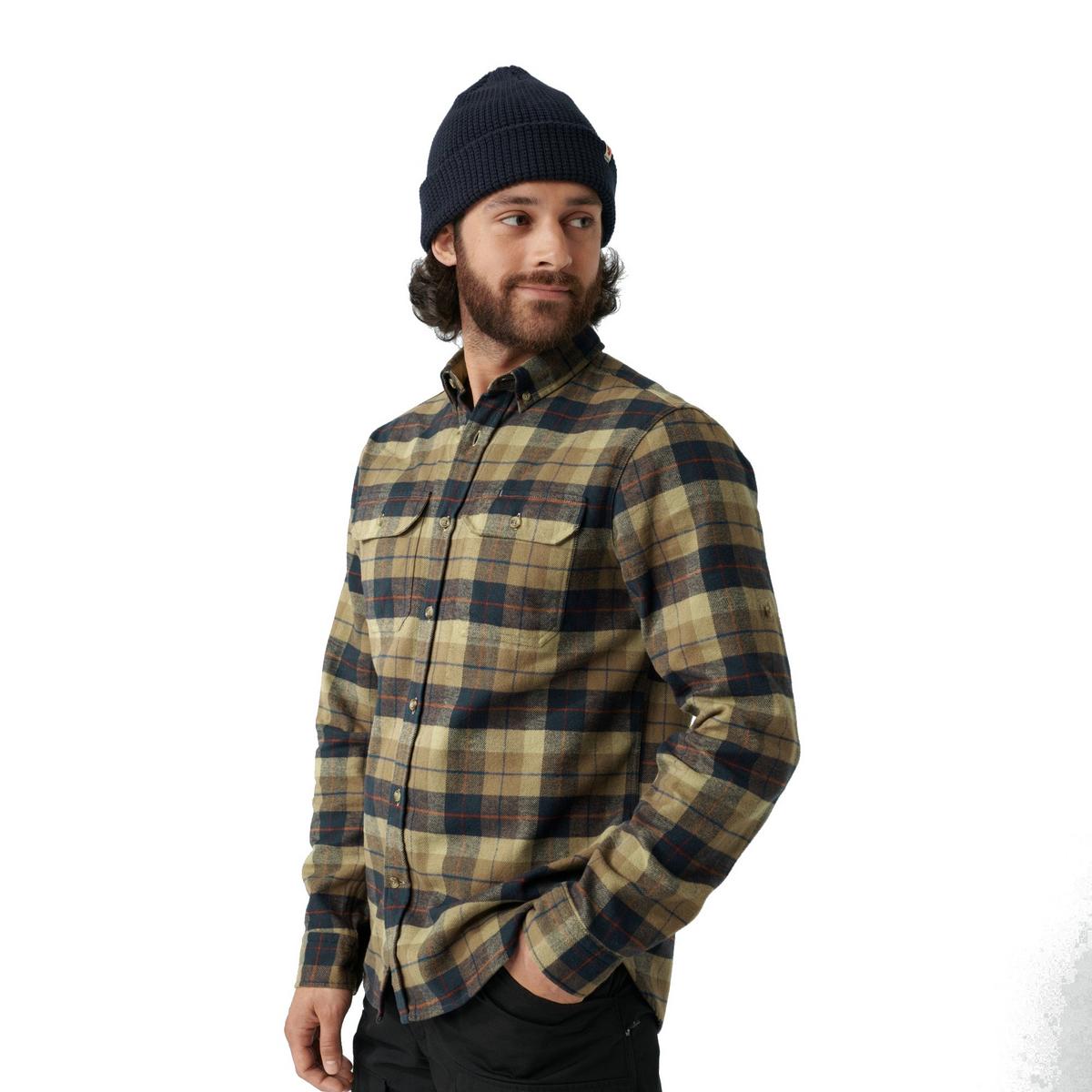 Fjallraven Men's Singi Heavy Flannel Shirt - Dark Sand