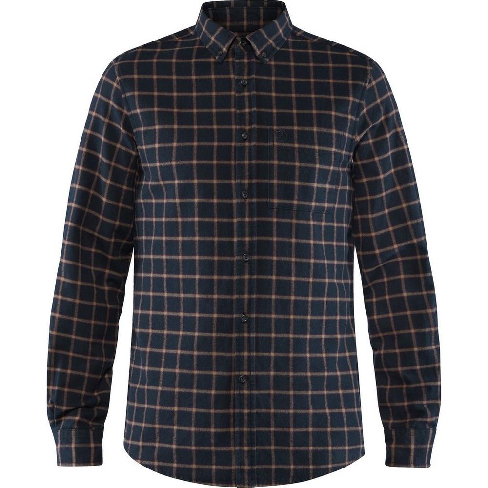 Fjallraven Men's Ovik Flannel Shirt - Dark Navy