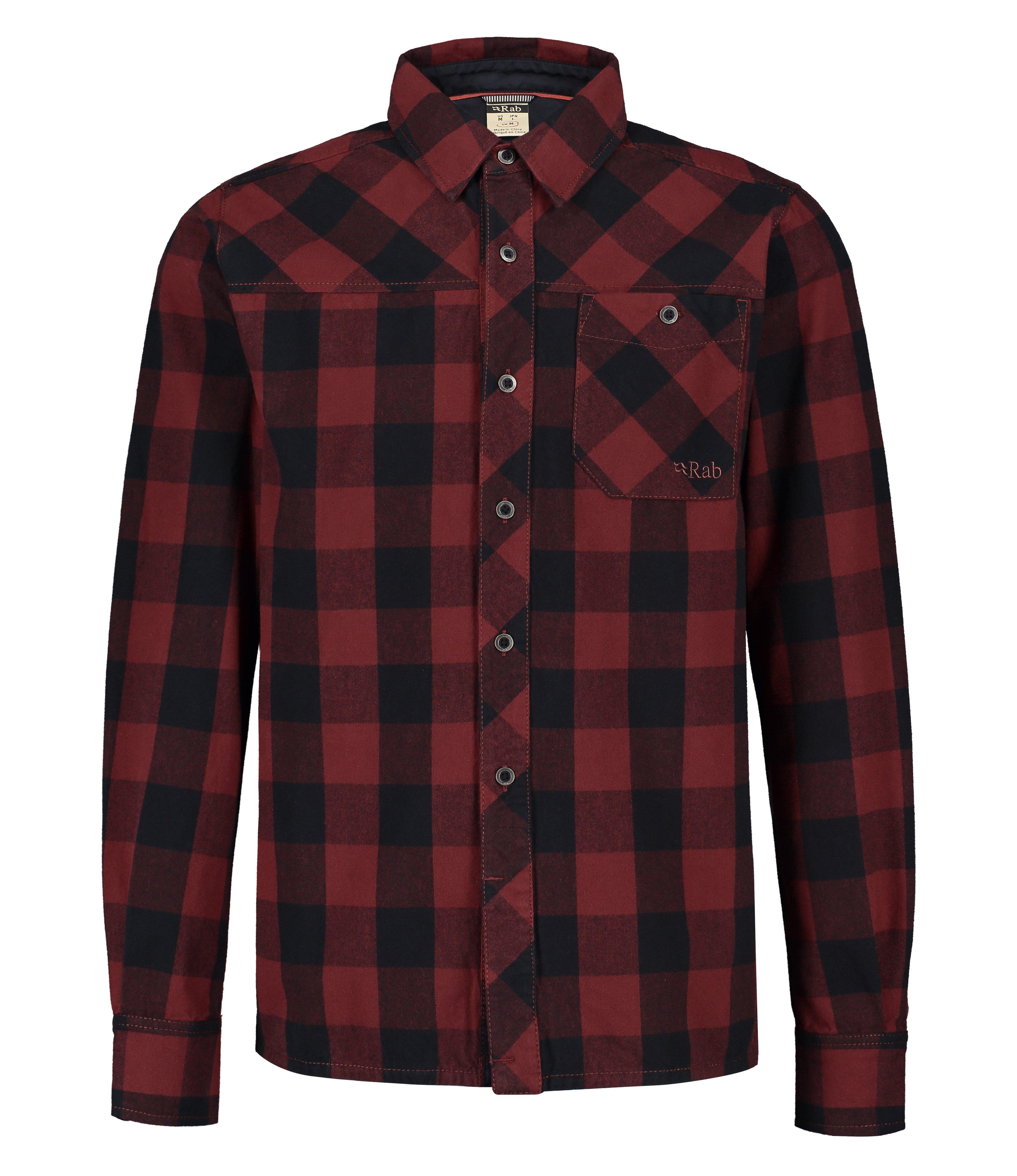 Rab - Men's Boundary Shirt - Oxblood | Men's Shirts | Tiso UK