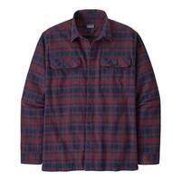 Men's Long-Sleeved Midweight Fjord Flannel Shirt - Lines/Sequoia Red