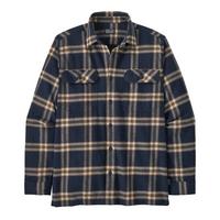  Men's Long-Sleeved Midweight Fjord Flannel Shirt - Line/New Navy