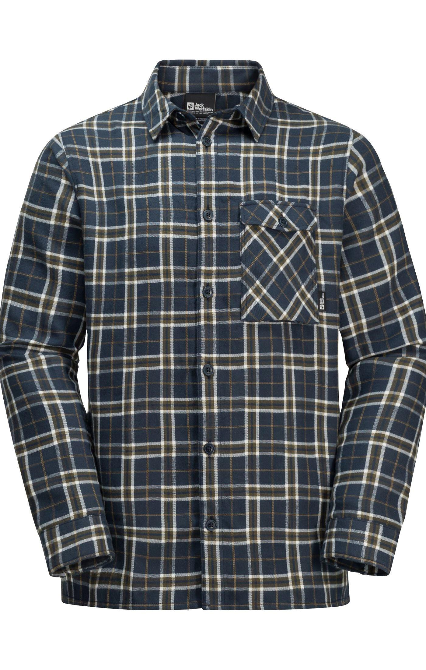 Jack Wolfskin Men's Morgenluft Shirt - Night Blue | George Fisher