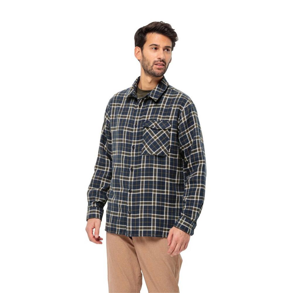 Shirt Wolfskin Jack Night | George Men\'s Blue Fisher Morgenluft -