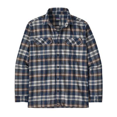 Patagonia Men's Long-Sleeved Cotton Flannel Shirt - Fields / New Navy