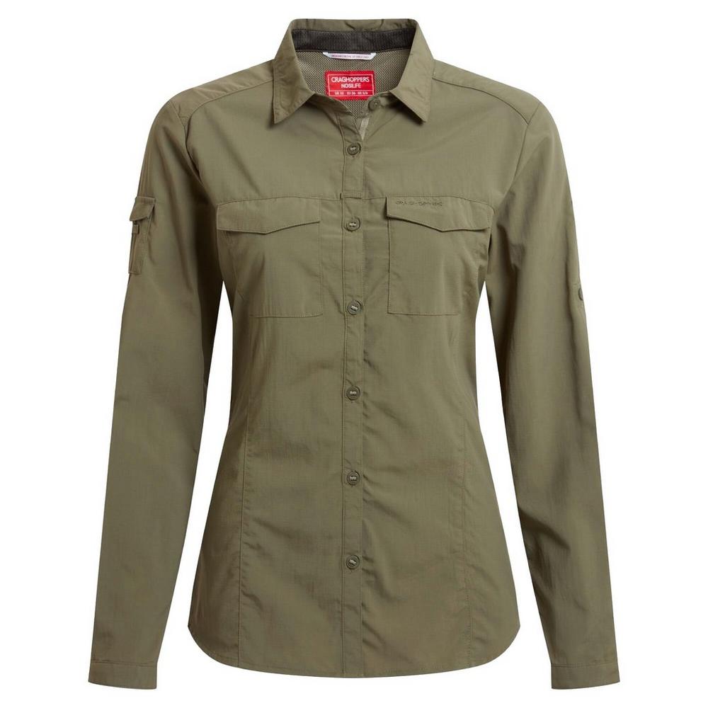 Craghoppers Women's NosiLife Adventure Long-Sleeve Shirt III - Green