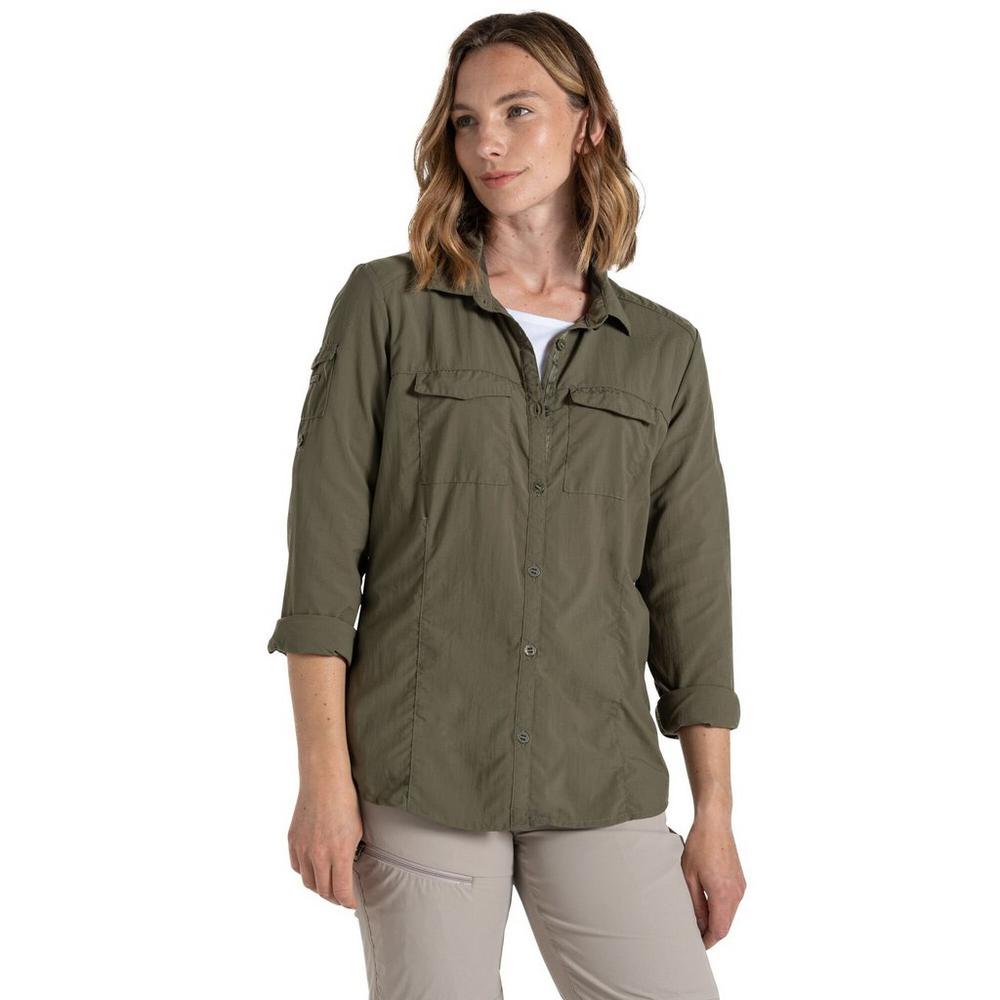 Craghoppers Women's NosiLife Adventure Long-Sleeve Shirt III - Green