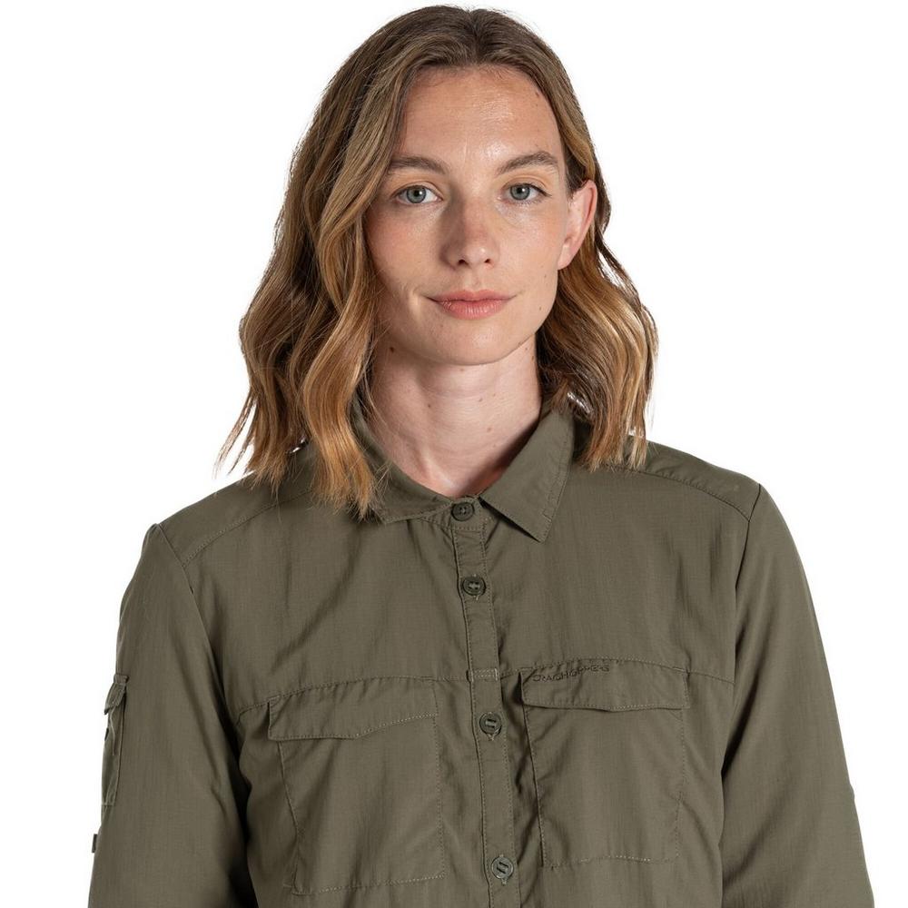 Craghoppers Women's NosiLife Adventure Long-Sleeve Shirt III - Green