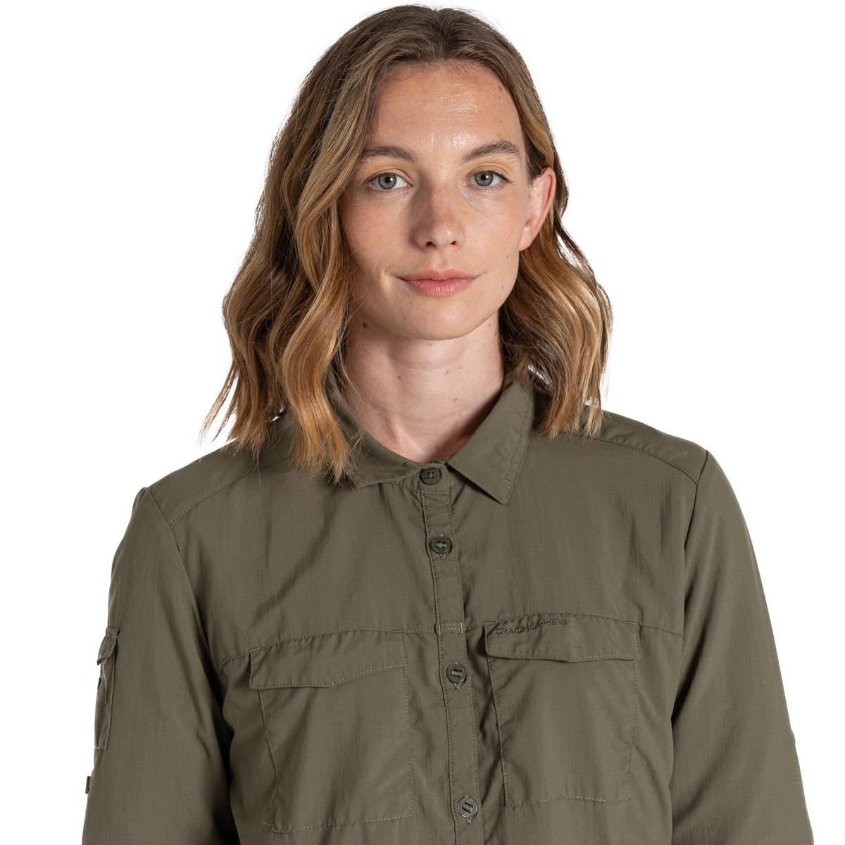 Craghoppers Women's NosiLife Adventure Long-Sleeve Shirt III - Green