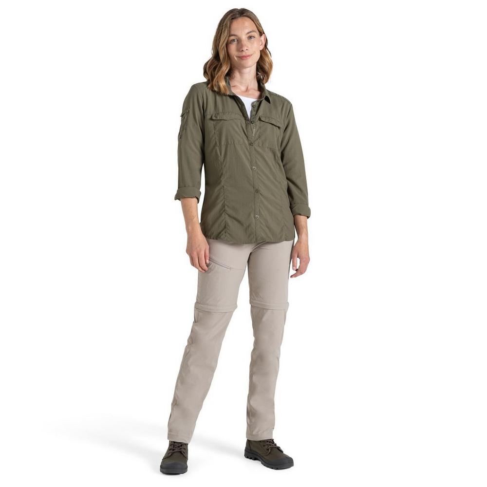Craghoppers Women's NosiLife Adventure Long-Sleeve Shirt III - Green