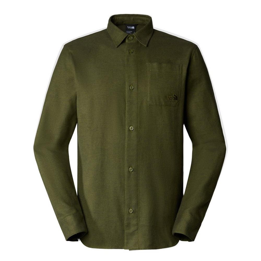 The North Face Men's Lightweight Flannel Shirt - Dark Green