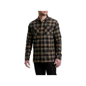 Men's Dillingr Flannel Long Sleeve Shirt - Brown