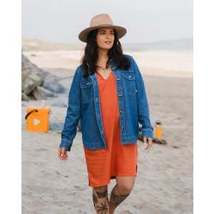 Women's Coral Organic LS Shirt - Denim