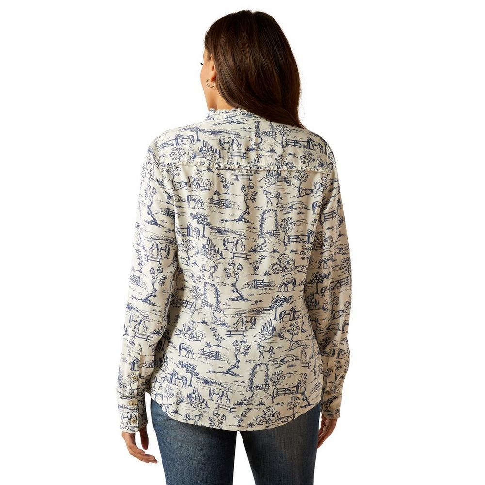 Ariat Women's Clarion Blouse - Toile Scene Print