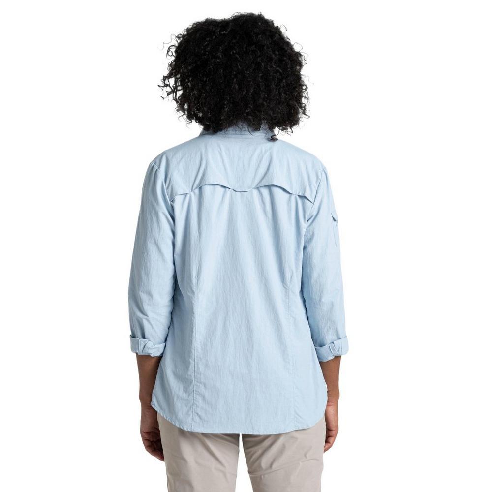 Craghoppers Women's NosiLife Adventure III Long-Sleeve Shirt - Blue
