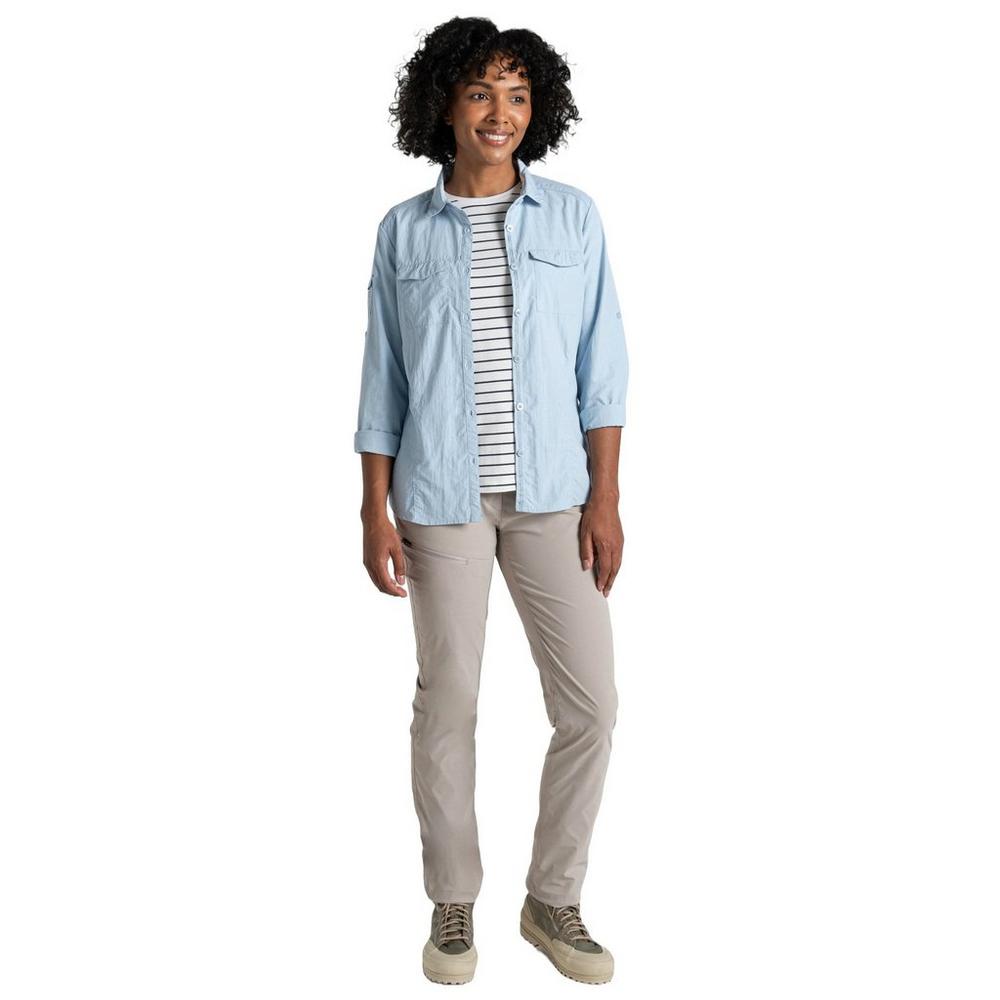 Craghoppers Women's NosiLife Adventure III Long-Sleeve Shirt - Blue