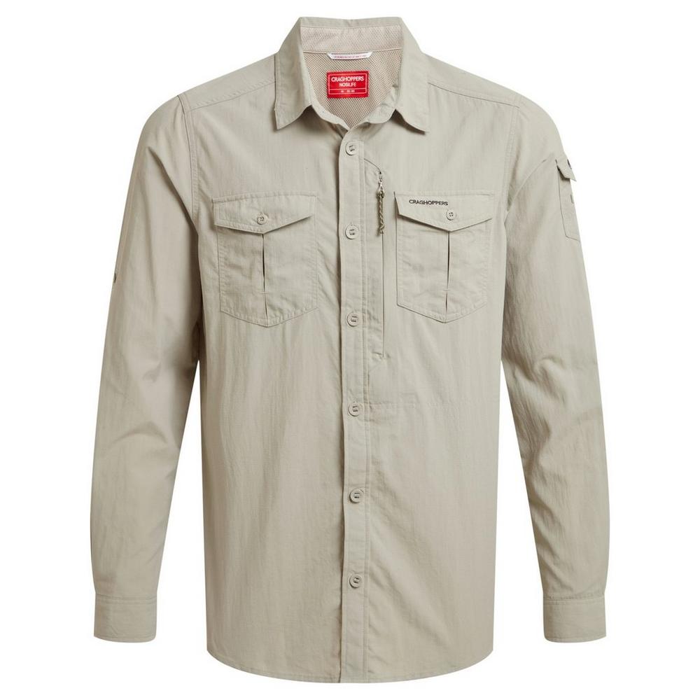 Craghoppers Men's NosiLife Adventure III Long-Sleeve Shirt - Grey