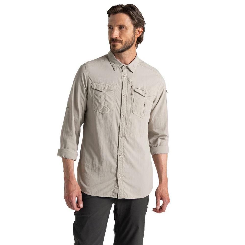 Craghoppers Men's NosiLife Adventure III Long-Sleeve Shirt - Grey