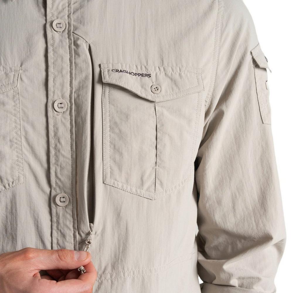 Craghoppers Men's NosiLife Adventure III Long-Sleeve Shirt - Grey