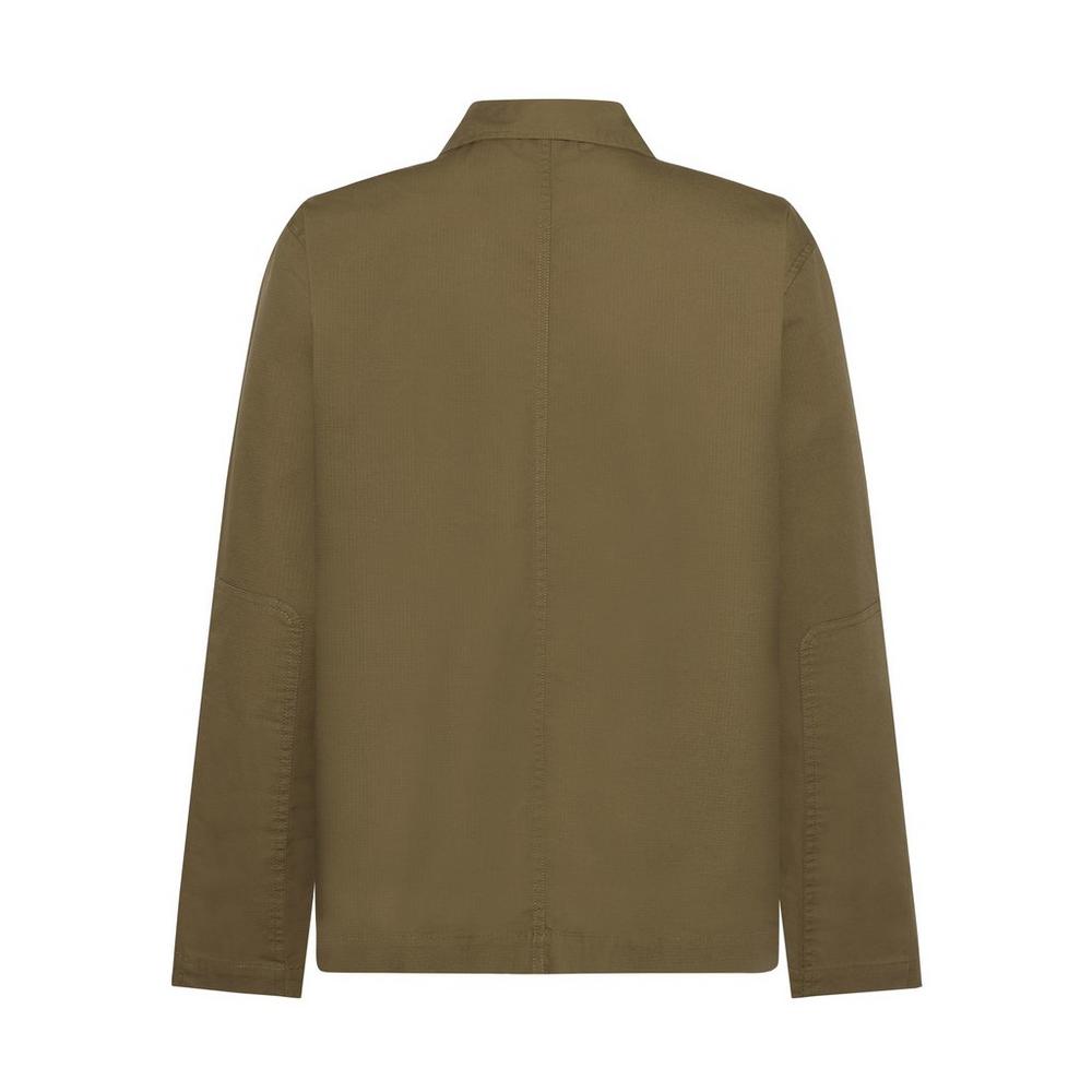 Knowledge Cotton Men's Ripstop Overshirt - Green