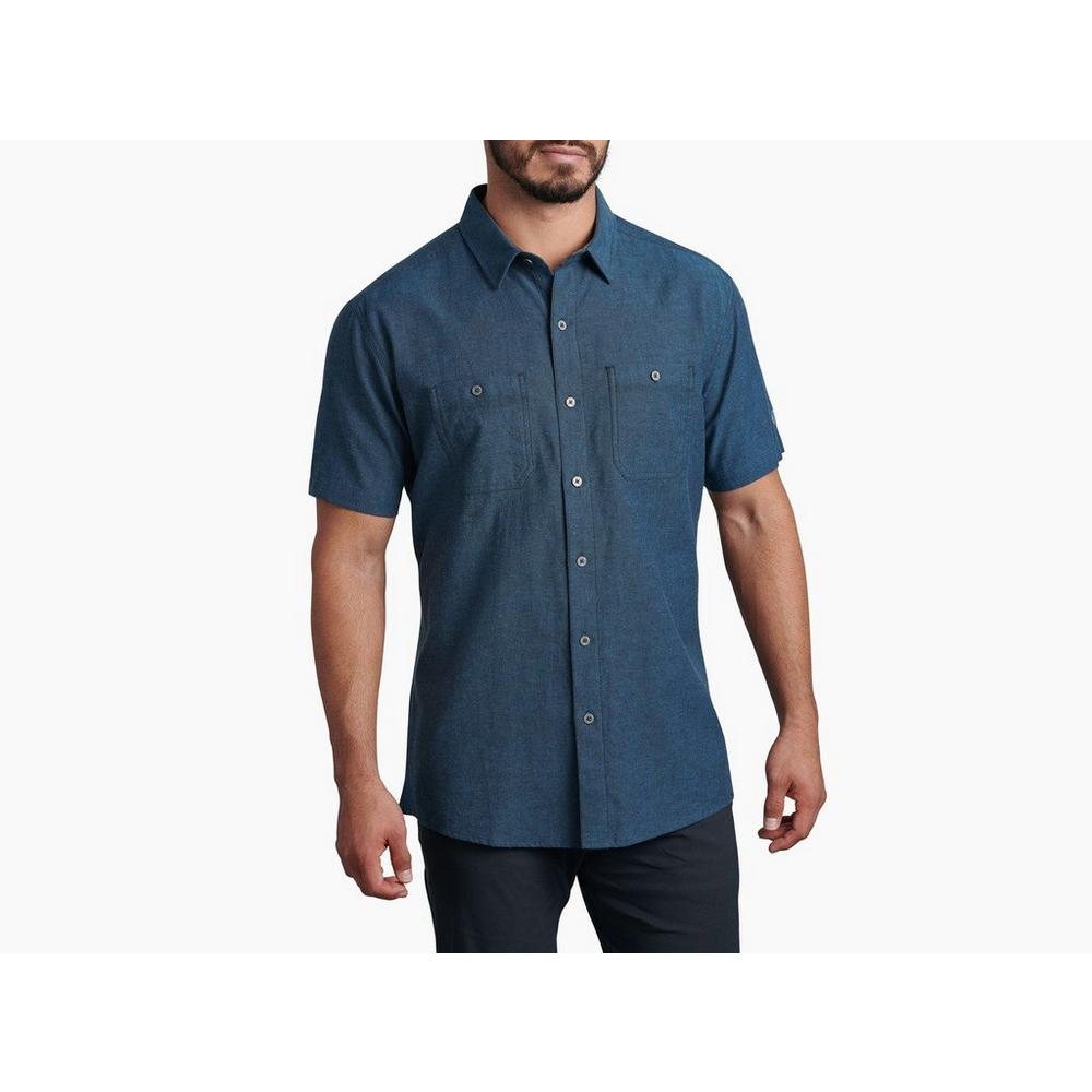 Kuhl Men s Skorpio Short Sleeve Shirt Blue Depths