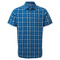  Men's Menlo Short Sleeved Shirt - Blue Check