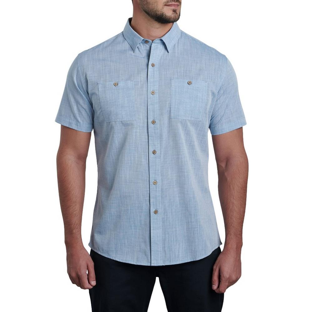 Kuhl Men's Karib Short-Sleeve Shirt - Blue