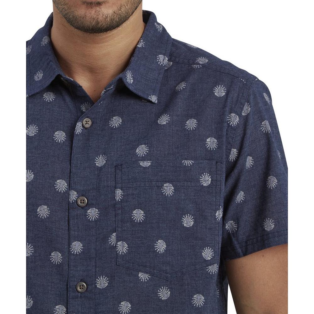 Sherpa Adventure Men's Newar Peacock Short-Sleeve Shirt - Navy