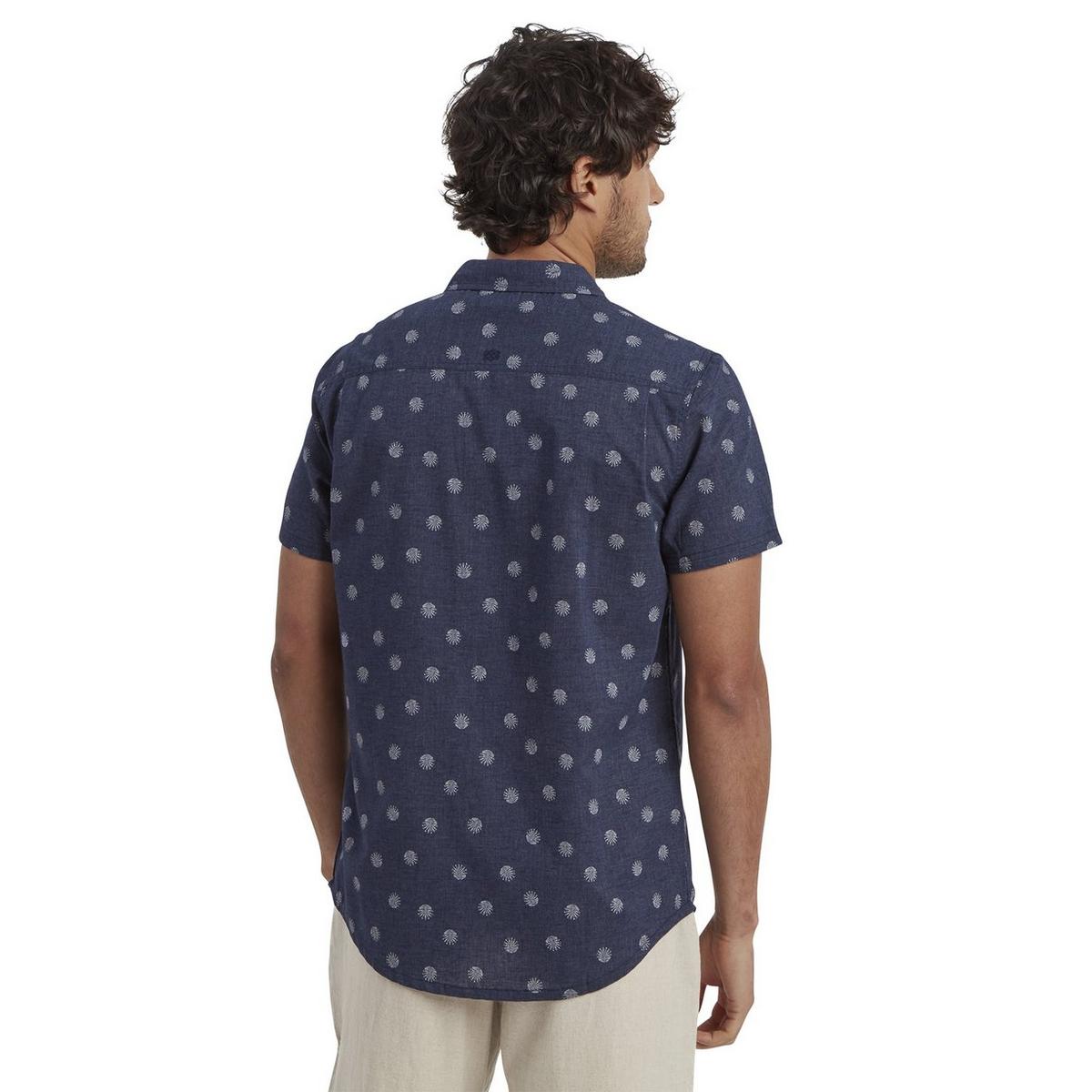 Sherpa Adventure Men's Newar Peacock Short-Sleeve Shirt - Navy