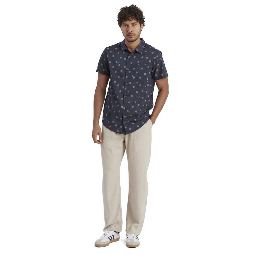 Sherpa Adventure Men's Newar Peacock Short-Sleeve Shirt - Navy
