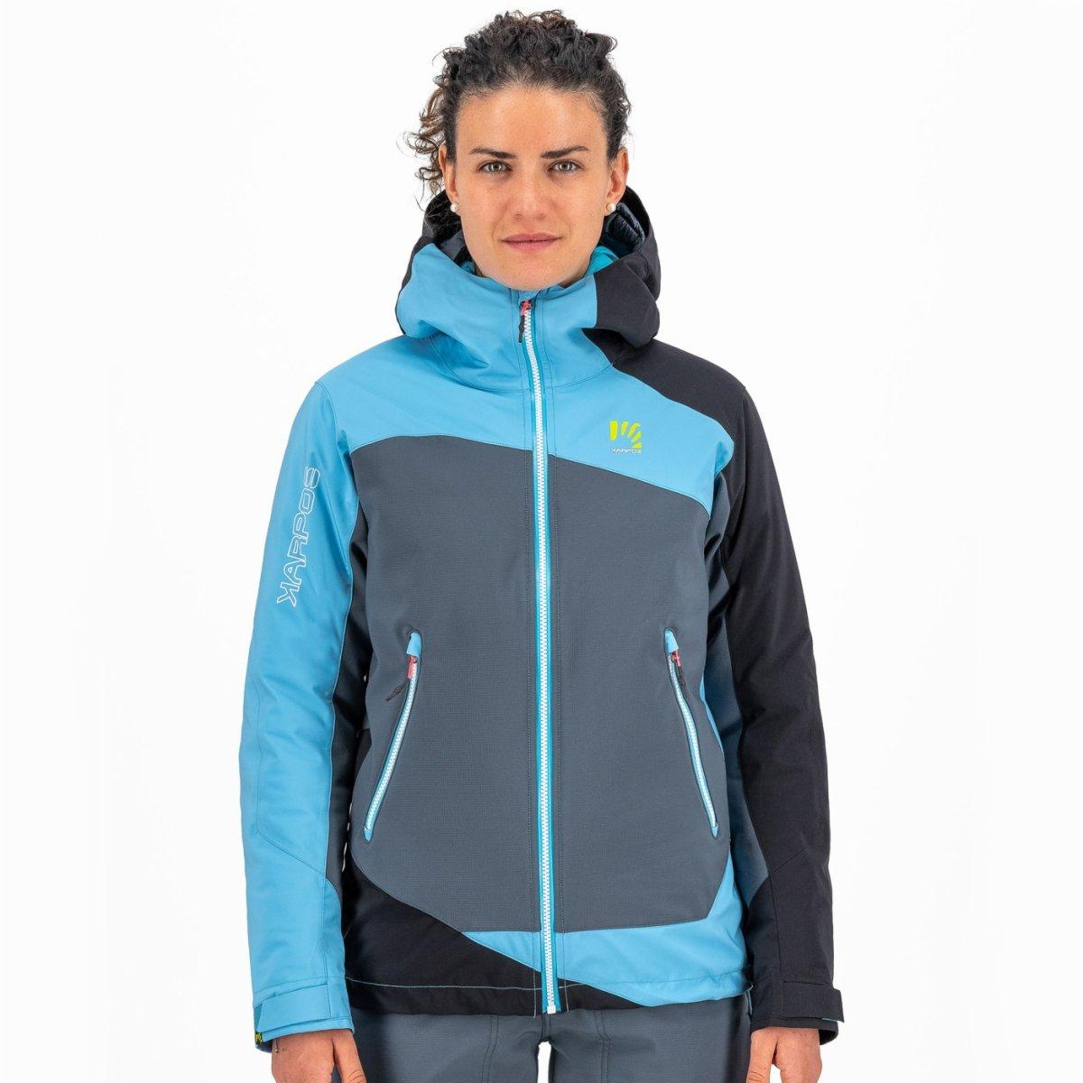 Karpos Women's Marmolada Jacket - Dark Slate/Blue Atoll/Black