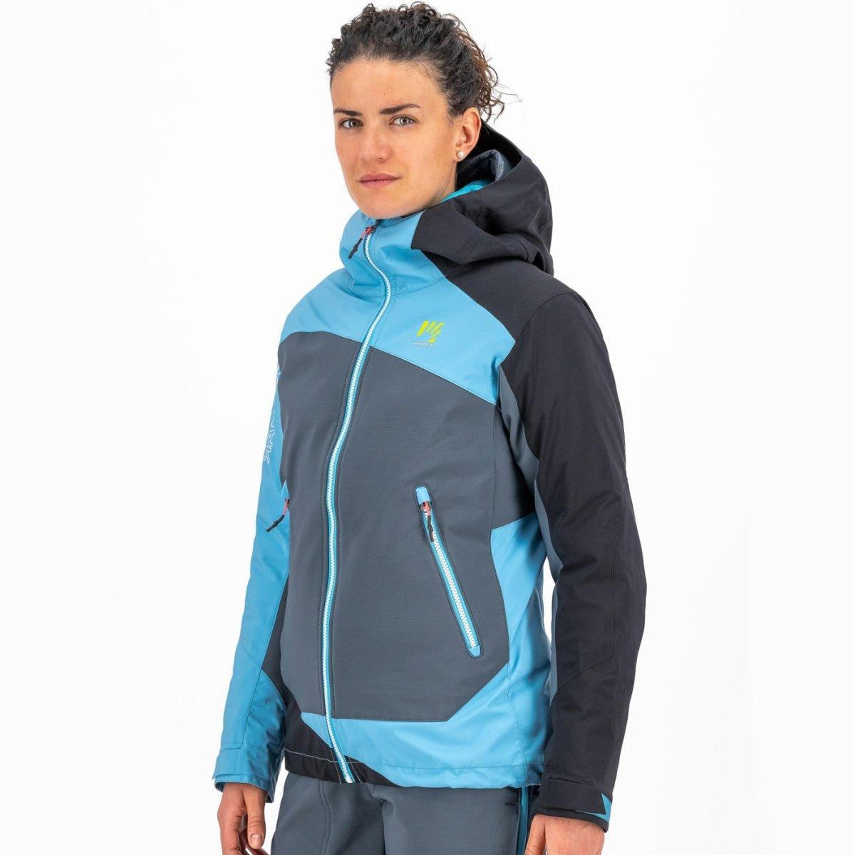 Karpos Women's Marmolada Jacket - Dark Slate/Blue Atoll/Black