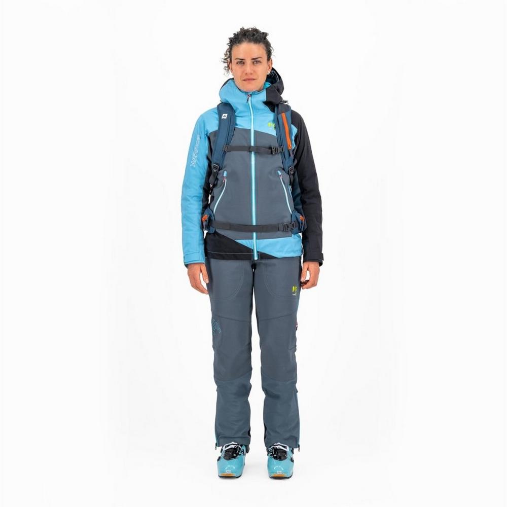 Karpos Women's Marmolada Jacket - Dark Slate/Blue Atoll/Black