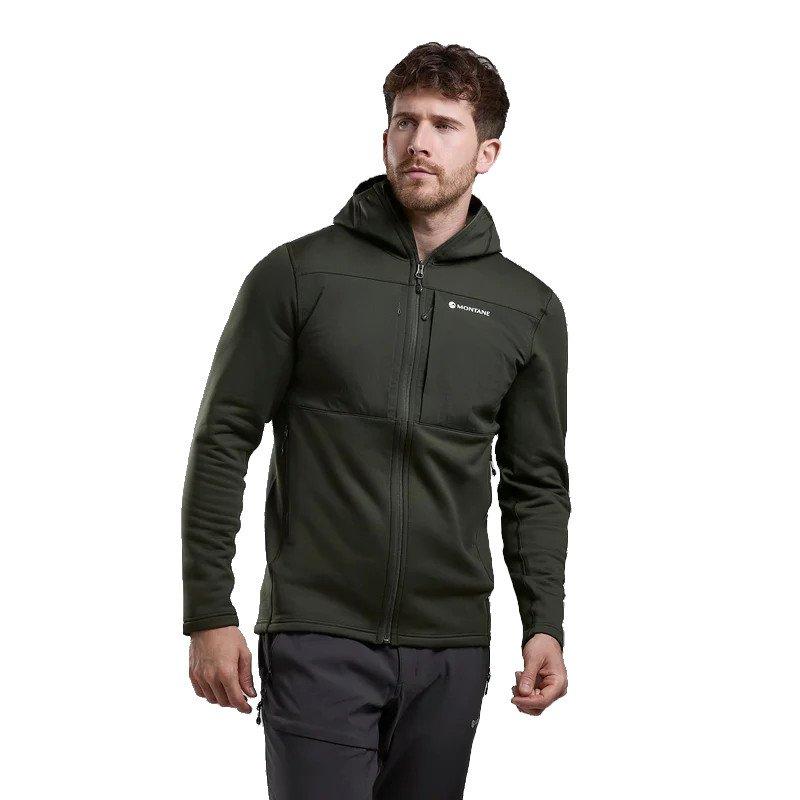 Montane Men's Fury XT Hooded Fleece Jacket Green Tiso