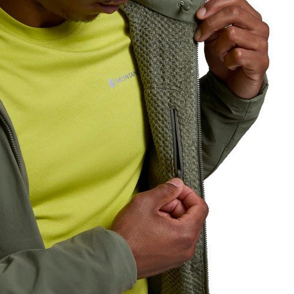 Montane Men's Khamsin Hooded Softshell Jacket - Green