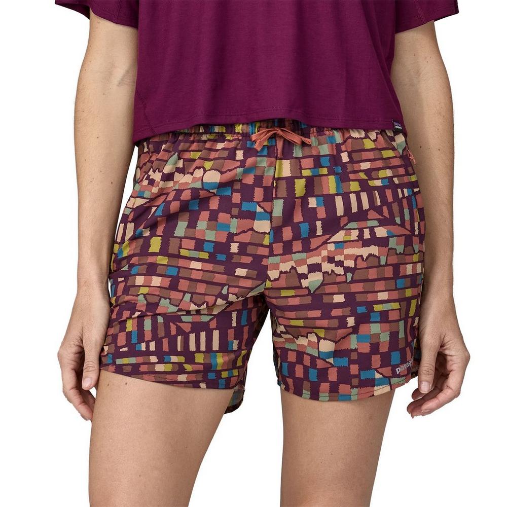 Patagonia Women s Multi Trails Shorts 5.5 Fitz Roy Patchwork Plum George Fisher