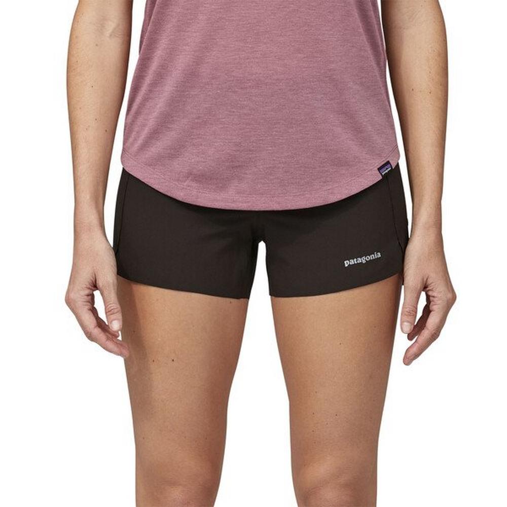 Patagonia Women s Strider Pro 3.5 Inch Shorts Black Tiso