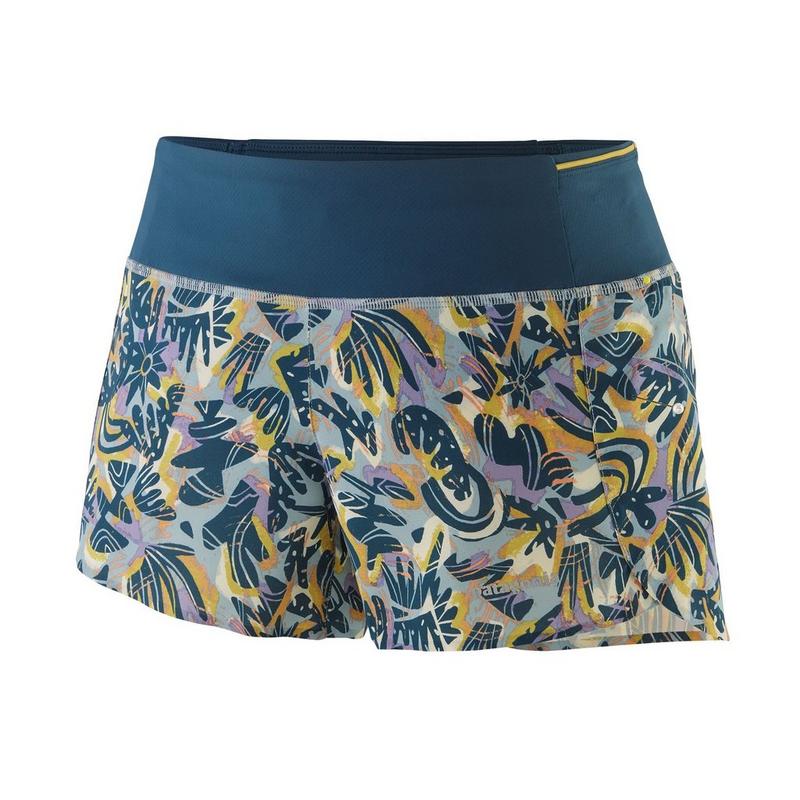 Women's Strider Pro 3.5" Shorts - Blue / Multi