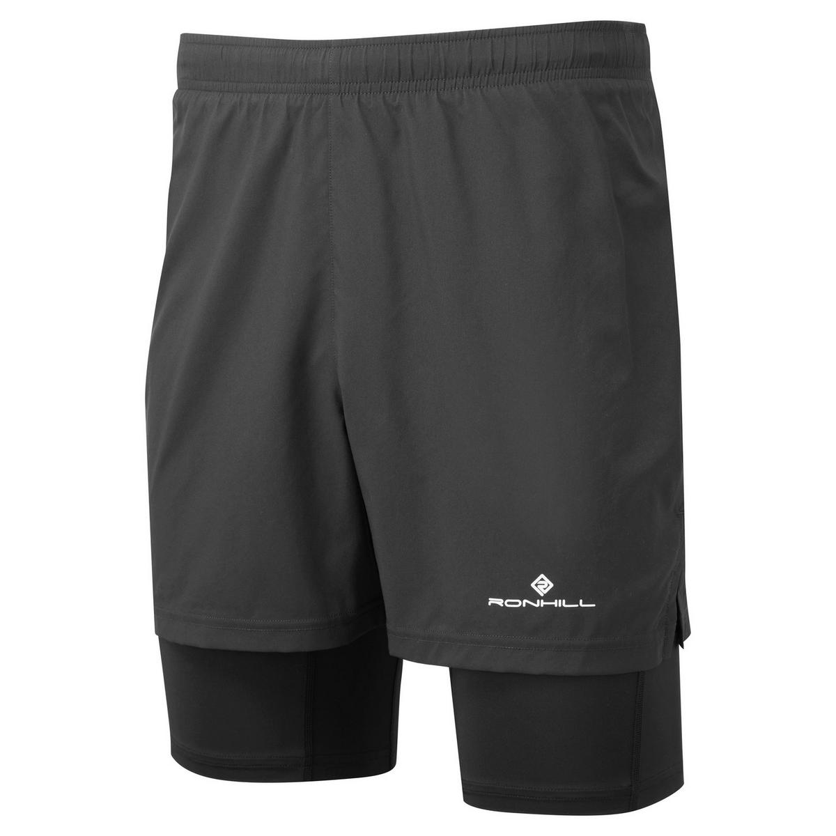 Ron Hill Men's Core Twin Shorts - Black