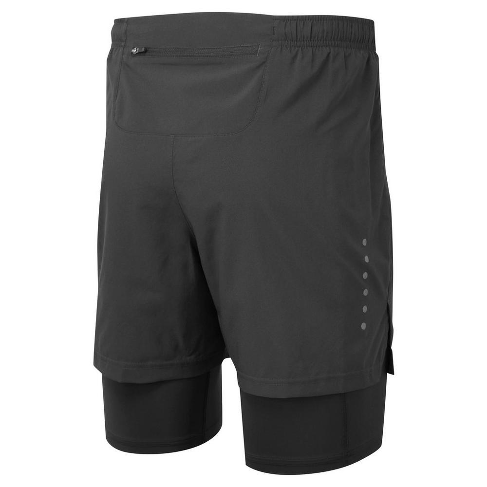 Ron Hill Men's Core Twin Shorts - Black