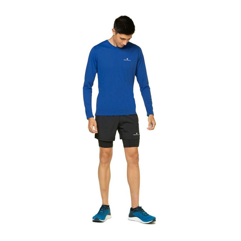 Ron Hill Men's Core Twin Shorts - Black