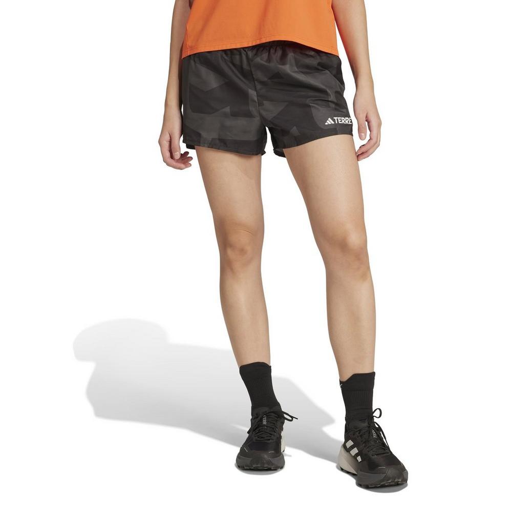 Adidas Terrex Women's Multi Printed 5" Shorts - Grey