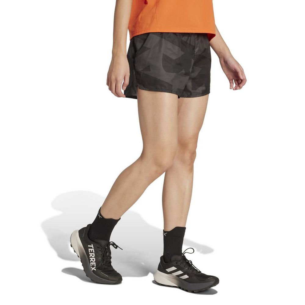 Adidas Terrex Women's Multi Printed 5" Shorts - Grey