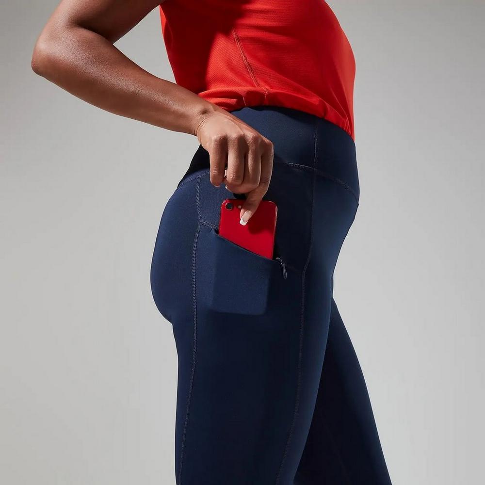 TAUWELL Men's Sports Compression Tights – Navy/Red, Size L (31-33 Inch) – Asian Sizing, Super Low Rise