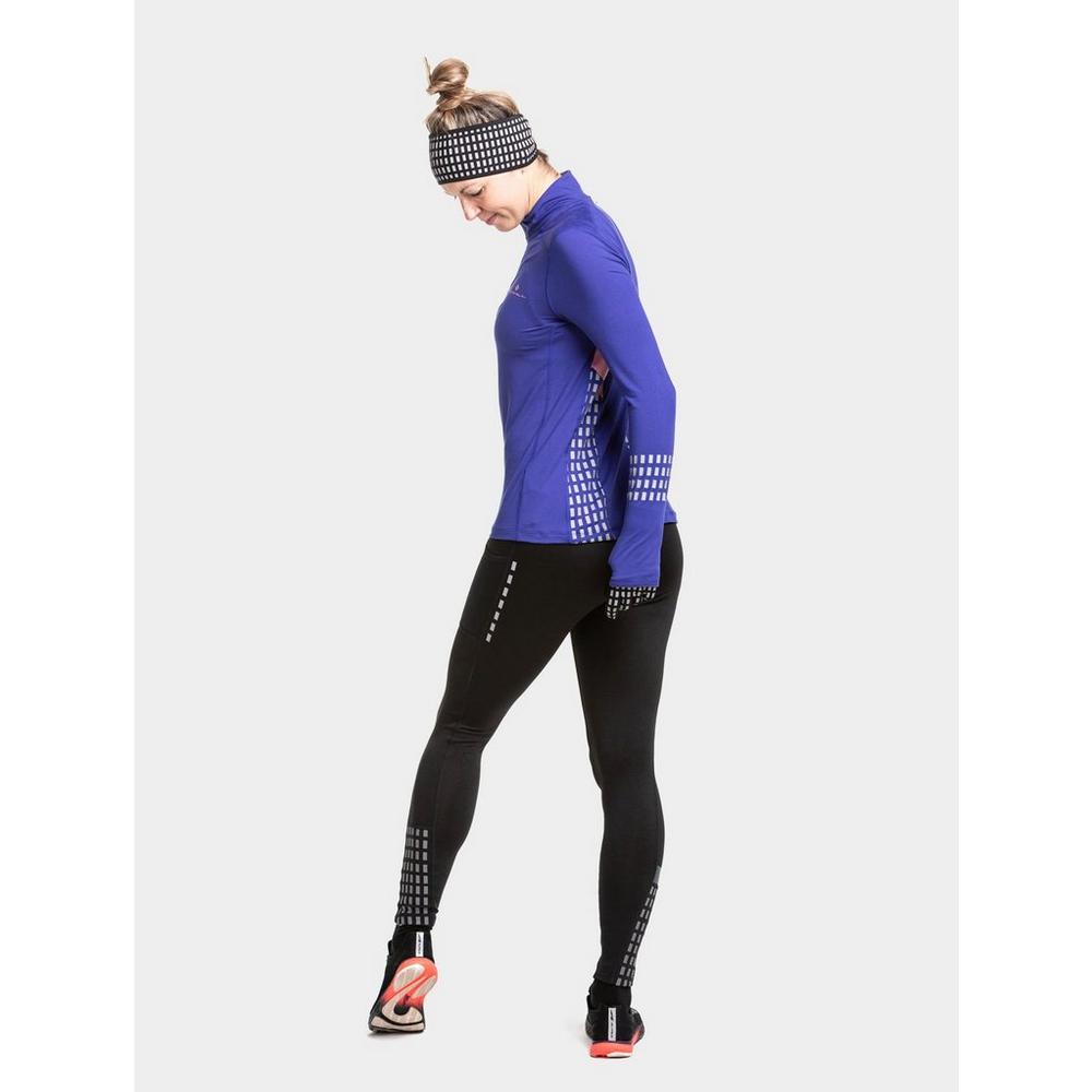 Ronhill Tech Afterhours Womens Long Running Tights - Blue