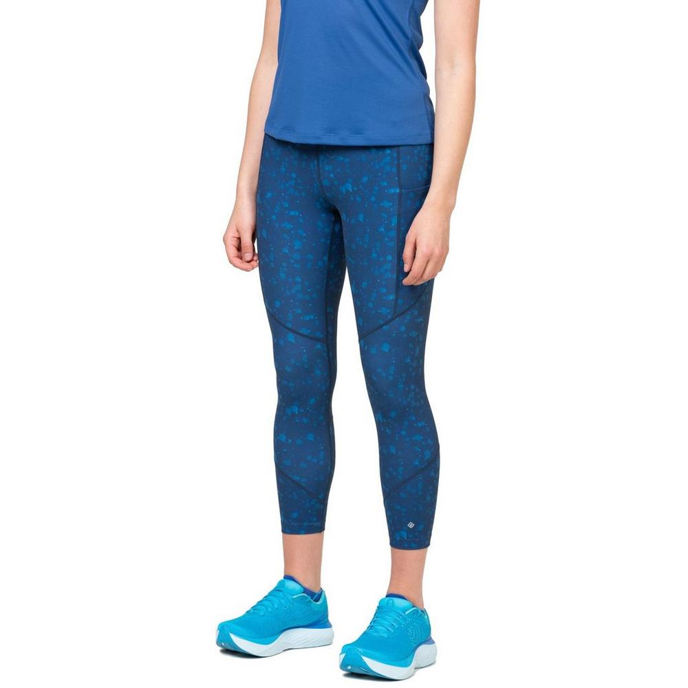 Ronhill Women's Tech Crop Tights - Blue
